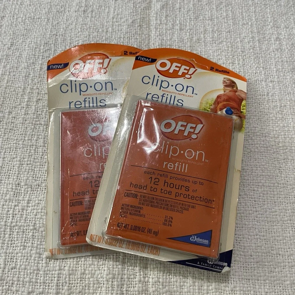 OFF! Clip-On Mosquito Repellent Refills 1 Pack w/2 Refills New Sealed 12‎ hrs